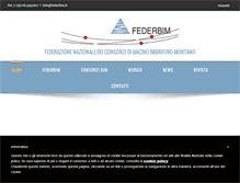 Tablet Screenshot of federbim.it